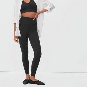Everlane The Seamless Black Ribbed High Rise Legging